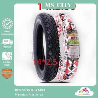 Vỏ bánh 14inch - kích thước 14x2,5 - vỏ bánh không ruột siêu bền bỉ - dành cho các dòng xe điện hotgirl