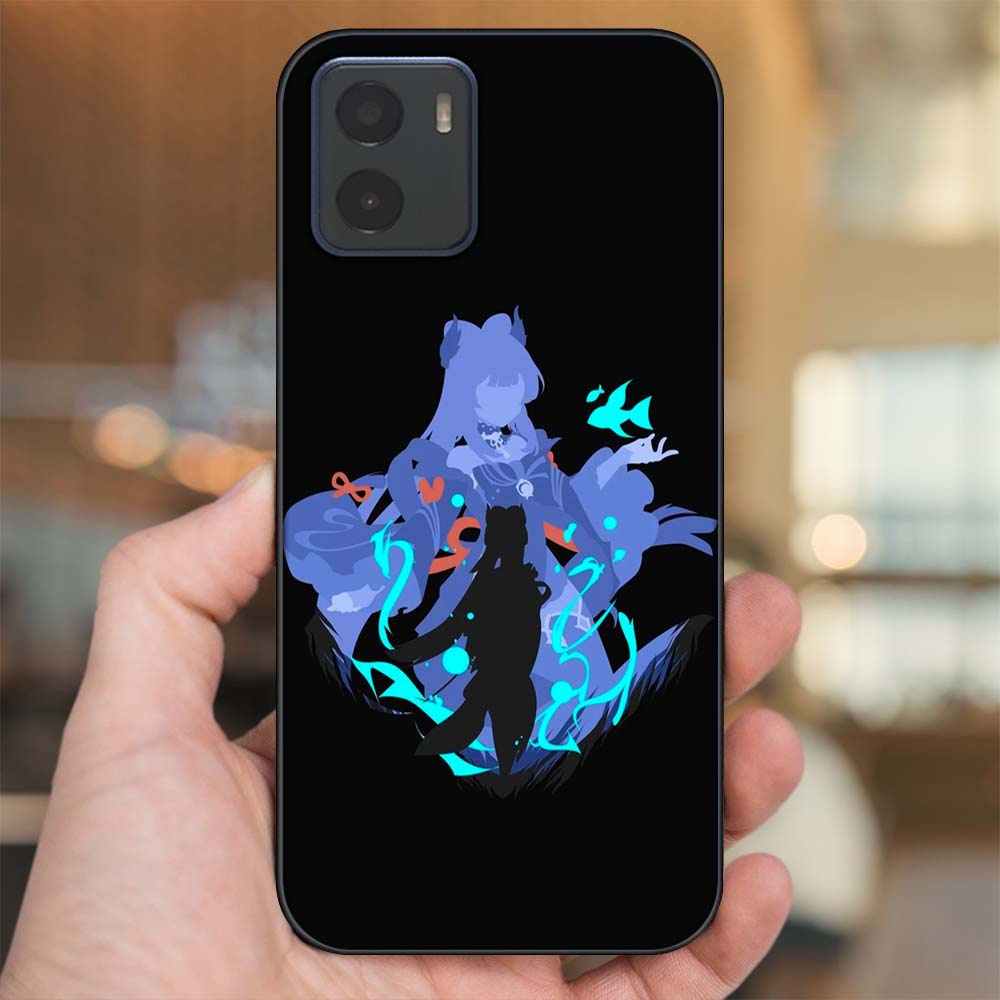 Ốp lưng Vivo Y15s, Y15a viền đen in hình Sangonomiya Kokomi Genshin Impact