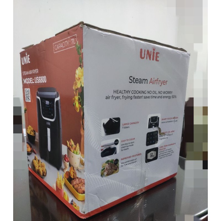 Nồi chiên hơi nước Unie US6800, Rapid Air dung tích 7L, công suất 1700W