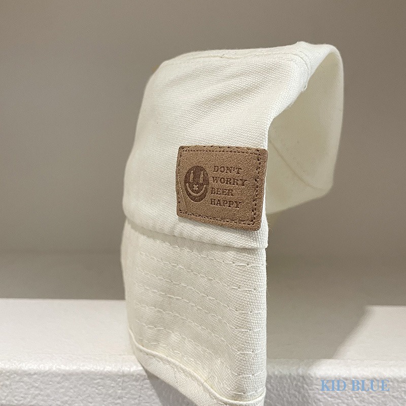 Mũ Bucket Chất Liệu Da Phong Cách Retro Cho Bé