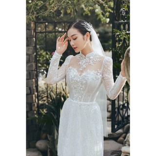 Áo dài dâu cao cấp nhà thảo ny bridal, dành cho cô dâu mặc cưới ,hàng cao cấp mã ad73