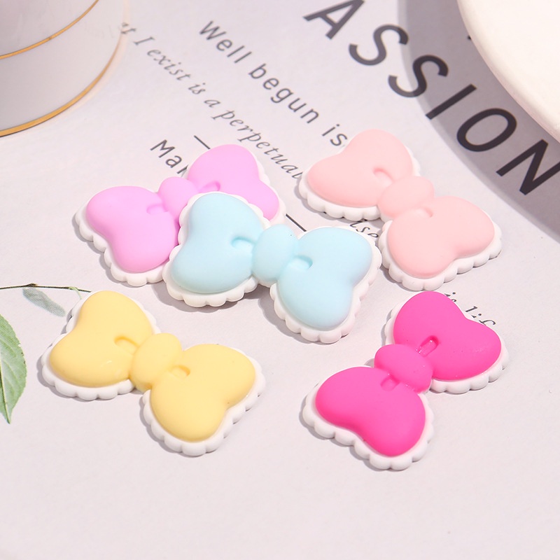 Charm Thắt Nơ Trang Trí Phụ Kiện Tóc, DIY Vỏ Ốp Điện Thoại, Handmade