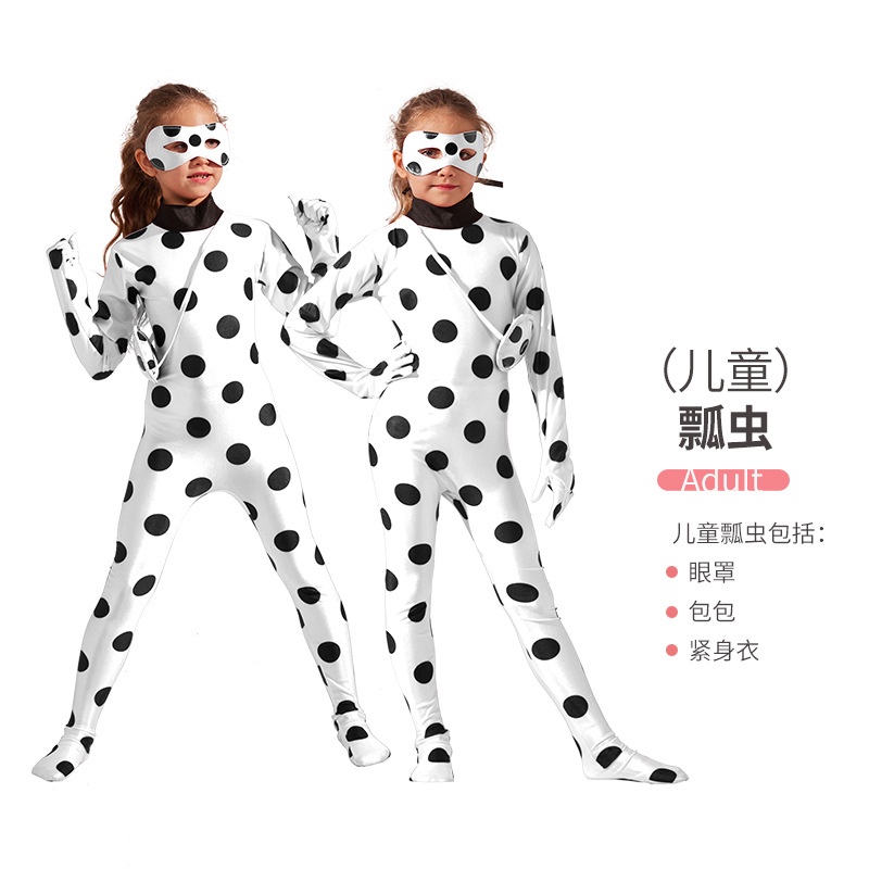 Bộ Đồ Hóa Trang Nhân Vật Hoạt Hình Ladybug Girl 2A1 A1