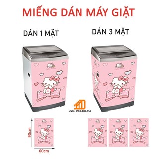Decal dán máy giặt hello kitty tt - tủ lạnh mini