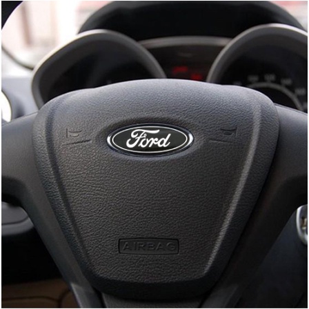 Miếng dán logo vô lăng xe FORD