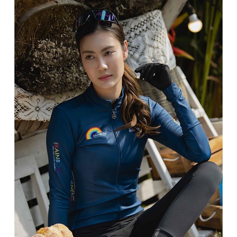 Áo nỉ Monton Nữ Rainbow Blue 2022