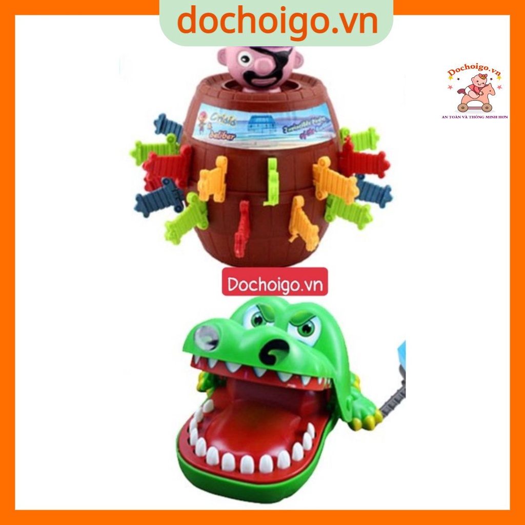 Combo Đâm hải tặc + Khám răng cá sấu Size lớn nhất dành cho bé và gia đình chơi giải trí dochoigo.vn