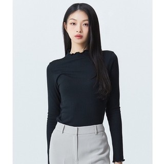 Mixxo Áo Thun Nữ Dài Tay Cổ Lượn Sóng Có 2 Màu 100% Chính Hãng