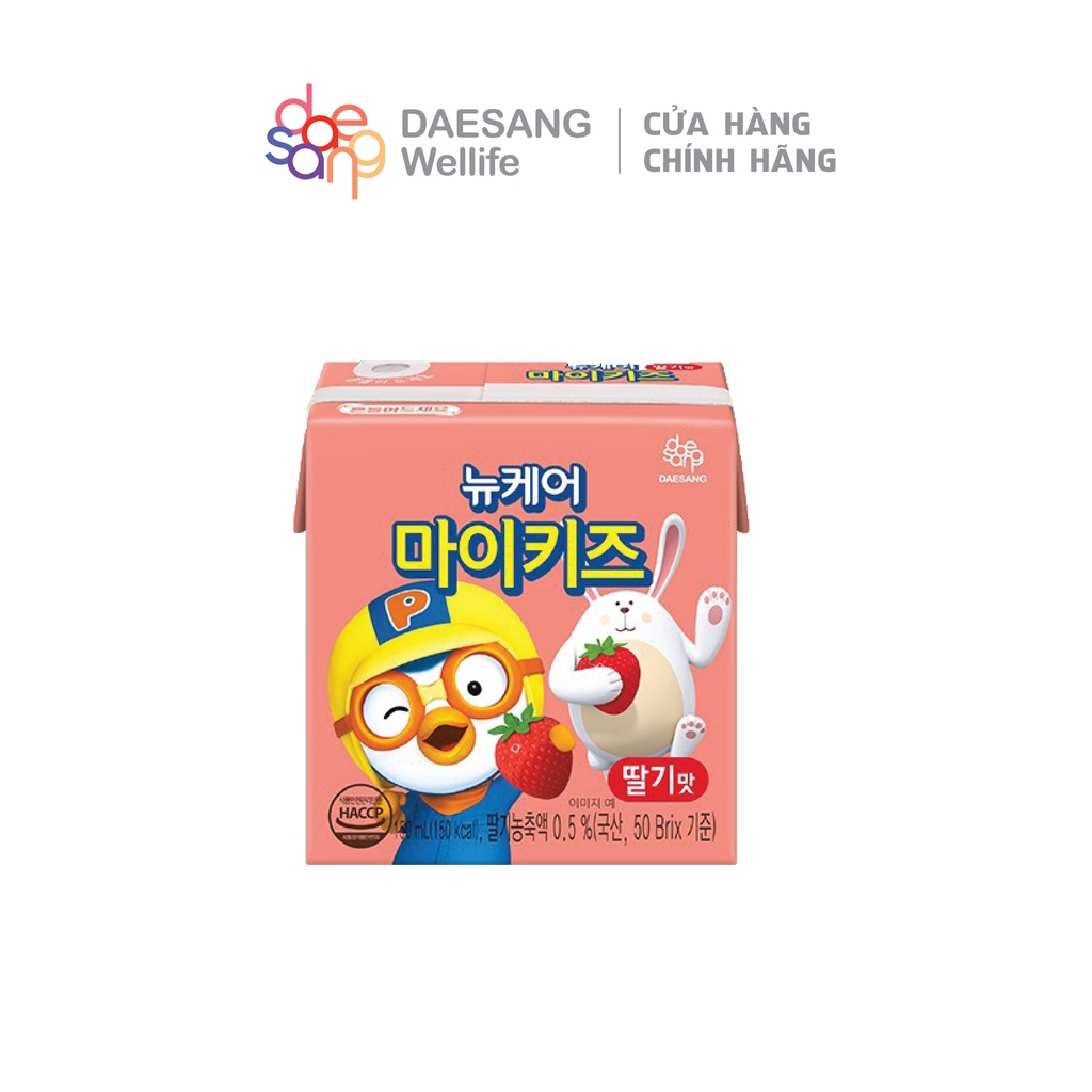 Sữa dinh dưỡng nucare pororo vị dâu tây Daesang Wellife NUCARE mykids strawberry 150ml