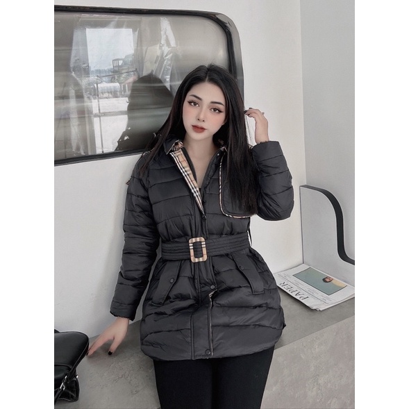 Áo khoác phao BBR có mũ siêu ấm siêu nhẹ