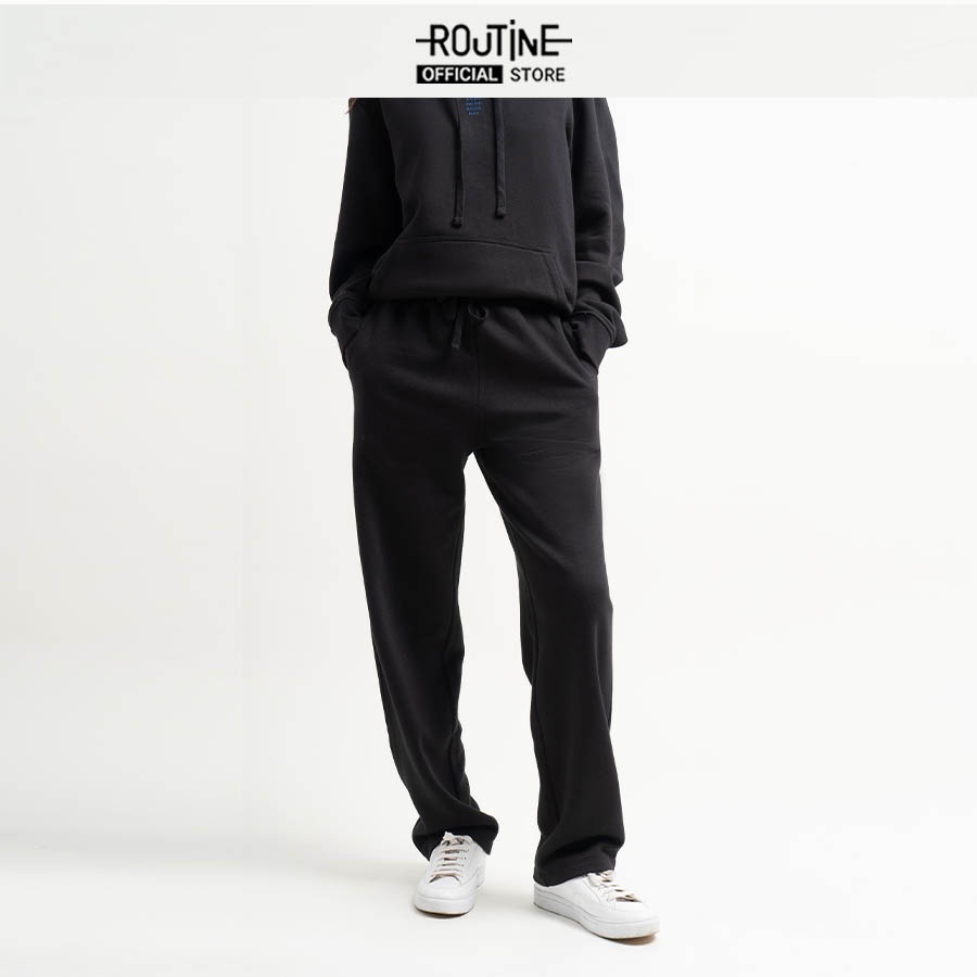 Quần Nỉ Jogger Unisex Ống Suông Form Loose - Routine 10F22PJOU002