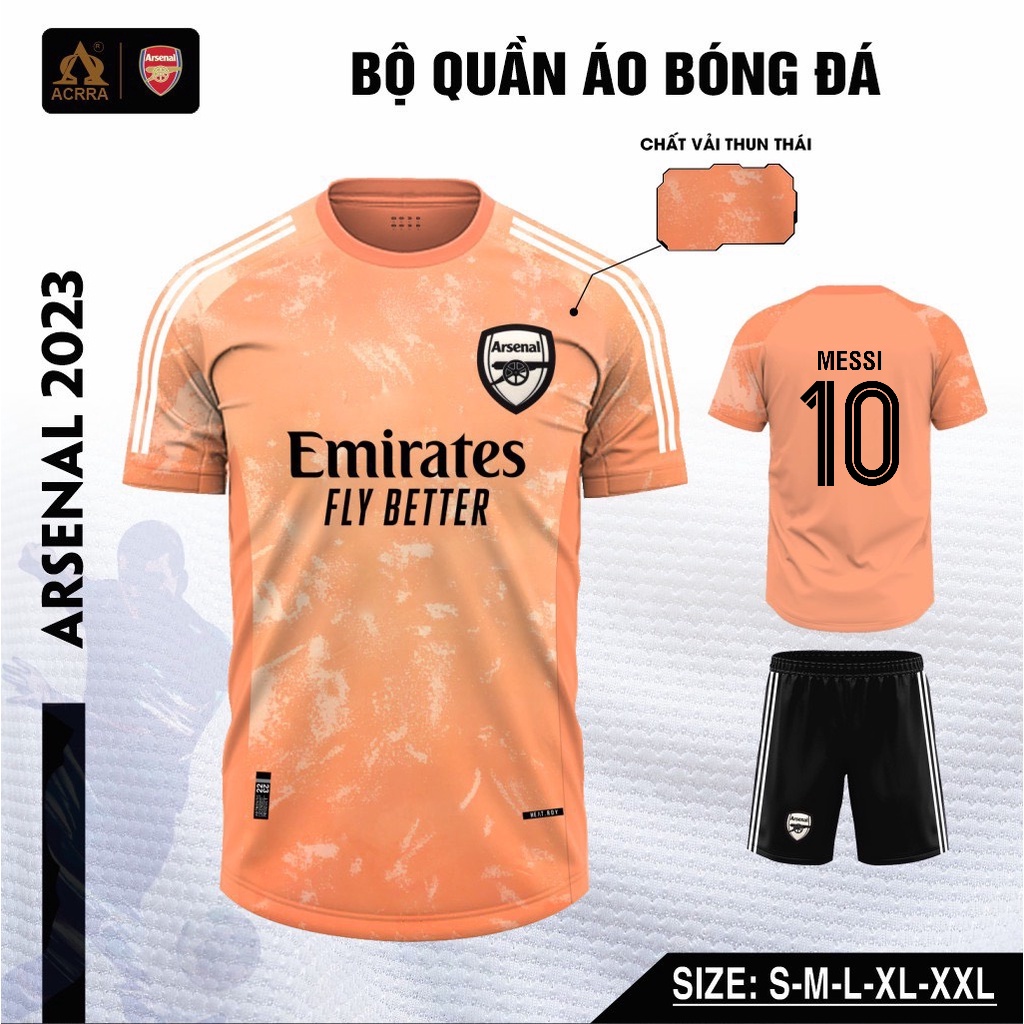 [in lẻ, in đội] Bộ Quần Áo Bóng Đá, đá banh, thể thao, áo đá bóng nam, nữ Arsenal Mùa 2022/23