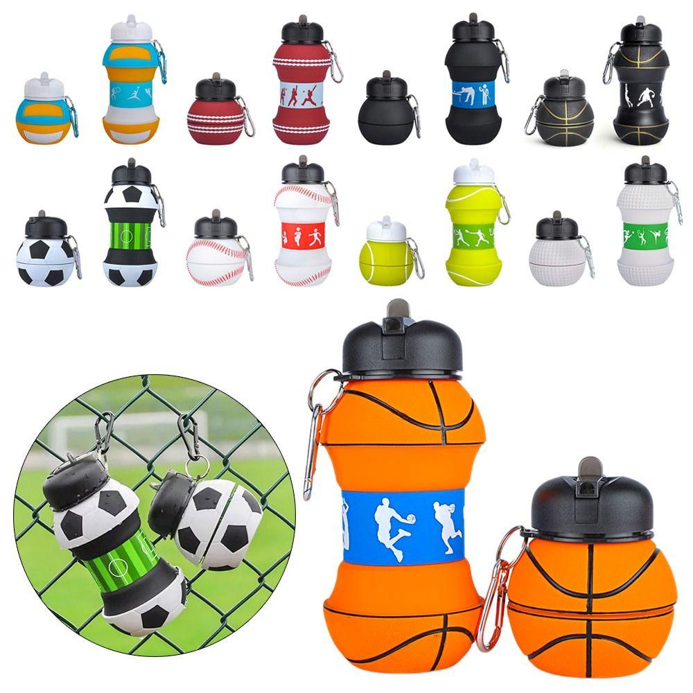 Cốc Silicone 550ml Gấp Gọn Có Móc Khóa Tiện Dụng