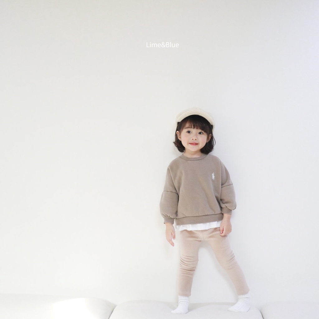 Lime&Blue Legging lót lông cho bé Hàn Quốc