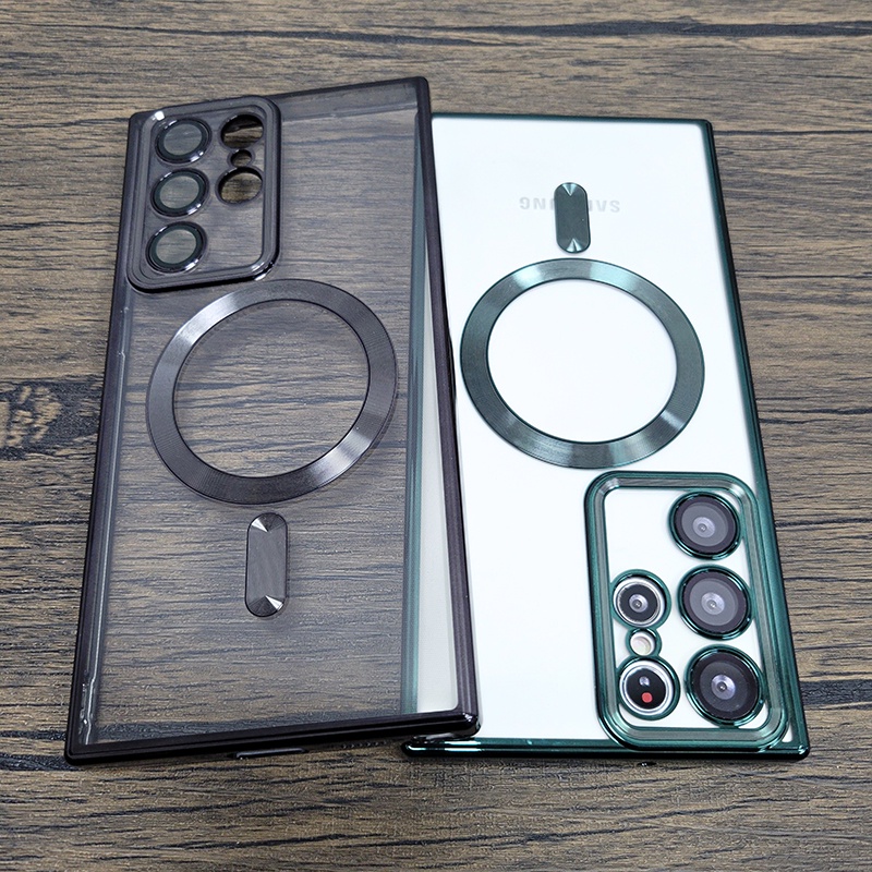 Ốp Điện Thoại Từ Tính Có Nắp Lens Cho Samsung Galaxy S22 Plus Ultra S23 Plus Ultra + Samsung S22 Samsung S23 Plus Ultra +