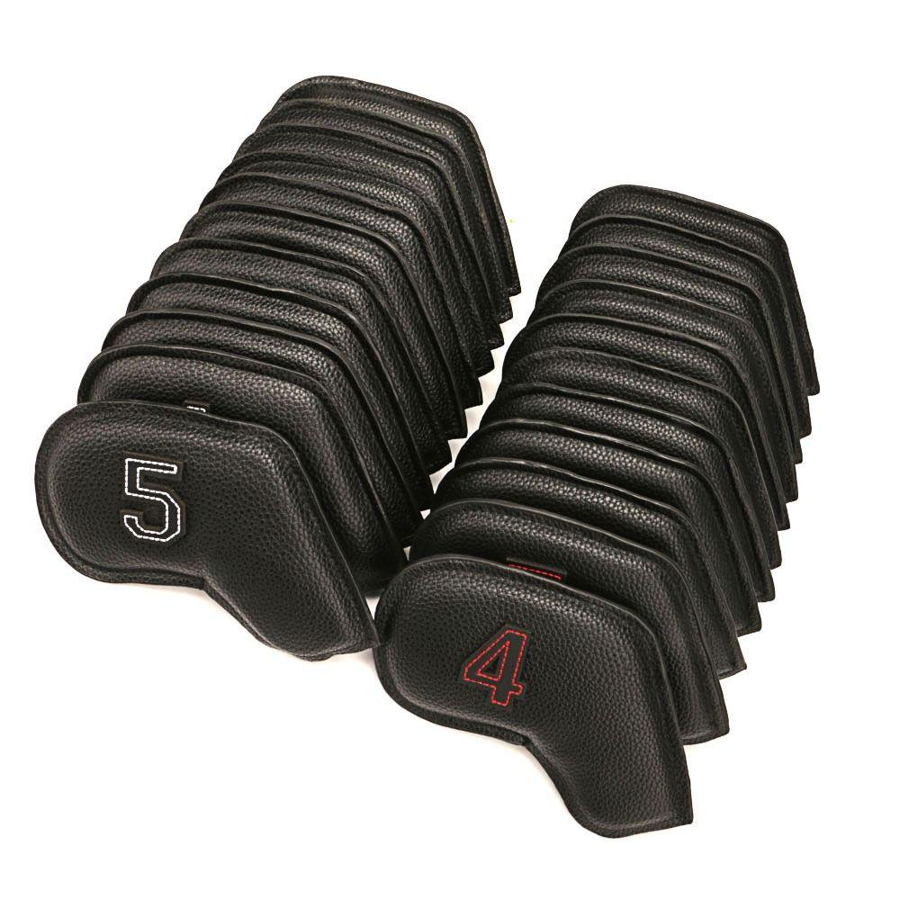 MYRONGVN Set 11 Vỏ Bọc Đầu Gậy Đánh Golf Bằng Sắt Hai Mặt Cổ Dài Thể Thao