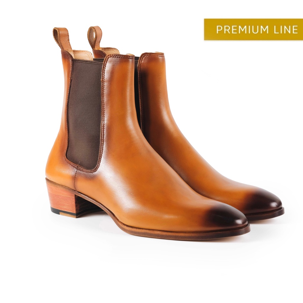Giày Tây Cao Cấp GIBSON CHELSEA BOOTS - DO01 - Da Bò Ý Lót Trong Da Bò Mộc - Thương hiệu Be Classy