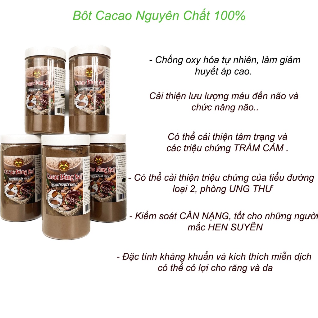 Bột Cacao Nguyên Chất 100%