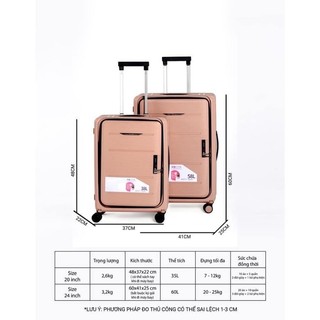 Vali Gấp Gọn Size 20/24