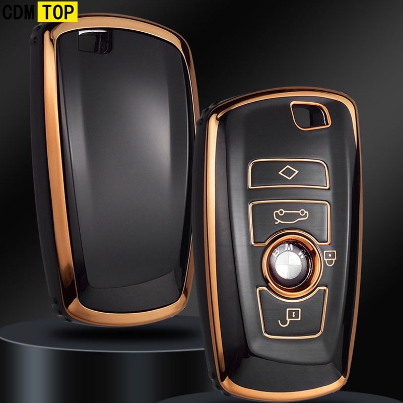 Bao Da, Vỏ Bảo Vệ, Ốp Chìa Khóa, Bọc Chìa Khóa Cao Cấp Dùng Cho Xe Ô Tô BMW Series 3, 5, 7, X, GT Mẫu Cũ