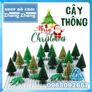 Đồ chơi Xếp hình Cây thông Noel cao 6 cm Merry Christmas loại to