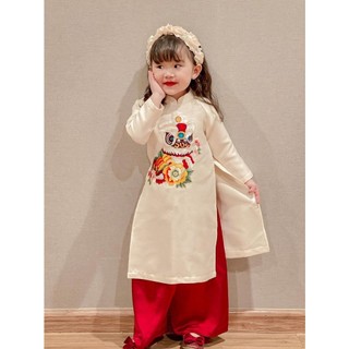 Áo dài kỳ lân cho bé