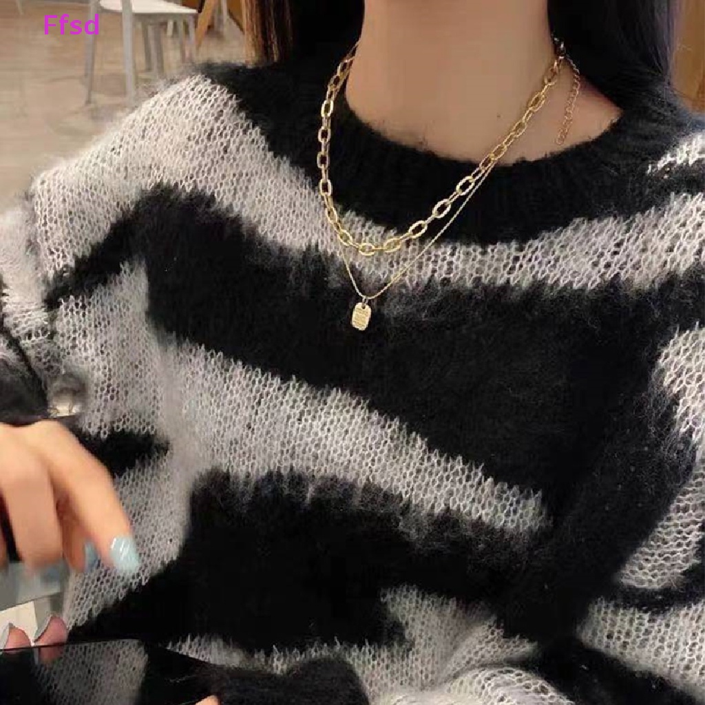 Vòng Cổ Choker Nhiều Lớp Mạ Vàng Phong Cách Retro Thanh Lịch Cho Nữ