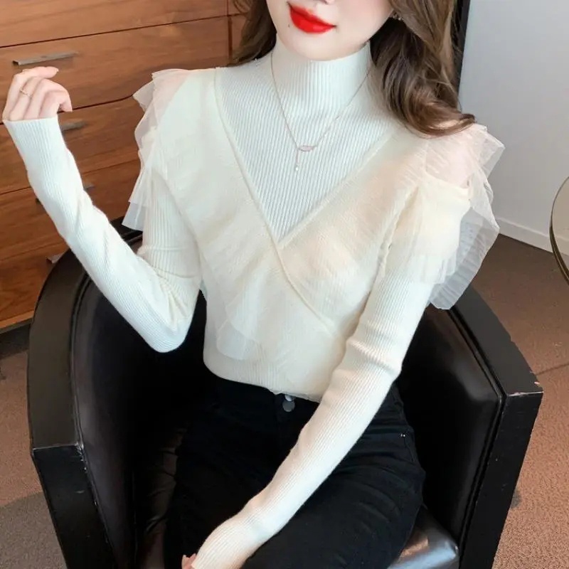 40-90kg Áo Thun Tay Dài Thời Trang Thu Đông Kiểu Dáng Mới Cho Nữ