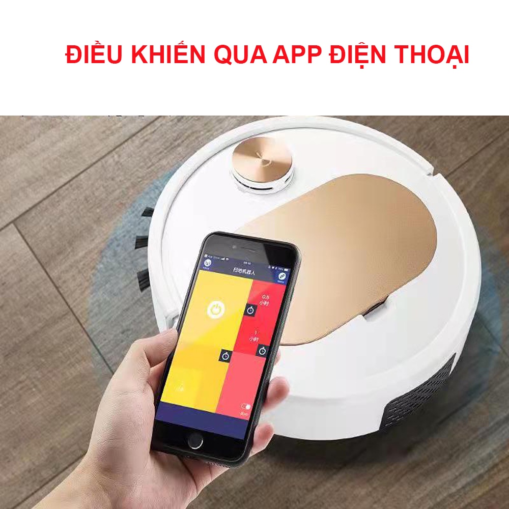 Robot Hút Bụi Lau Nhà ES350, Máy Hút Bụi. Bản nâng cấp, lực hứt cực mạnh, cảm biến thông minh, điều khiển qua app | BigBuy360 - bigbuy360.vn