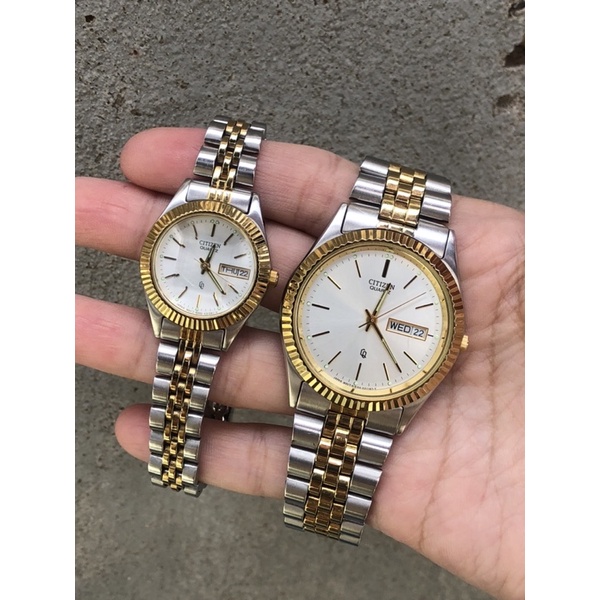 Đồng hồ cặp CITIZEN DÁNG ROLEX NHẬT HÀNG 2hand