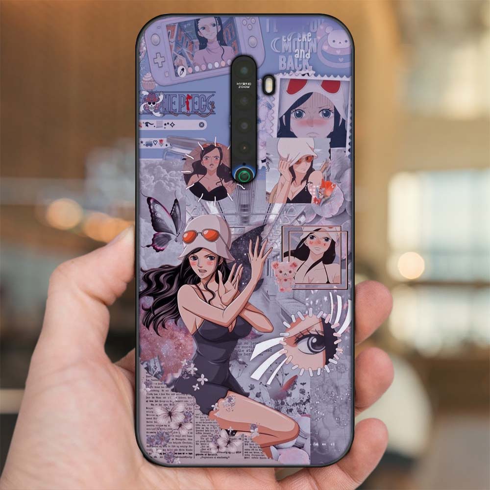 Ốp lưng Oppo Reno 2 viền đen in hình Nico Robin One Piece Đảo Hải Tặc