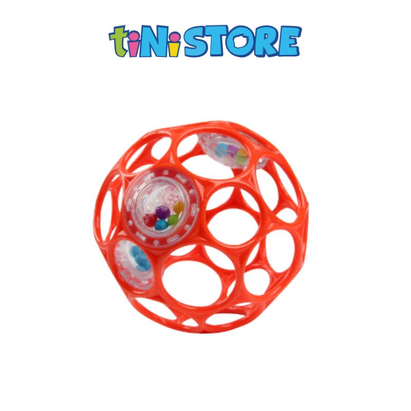 tiNiStore-Đồ chơi bóng kèm xúc xắc ngậm nướu màu đỏ Bright starts Oball 11487