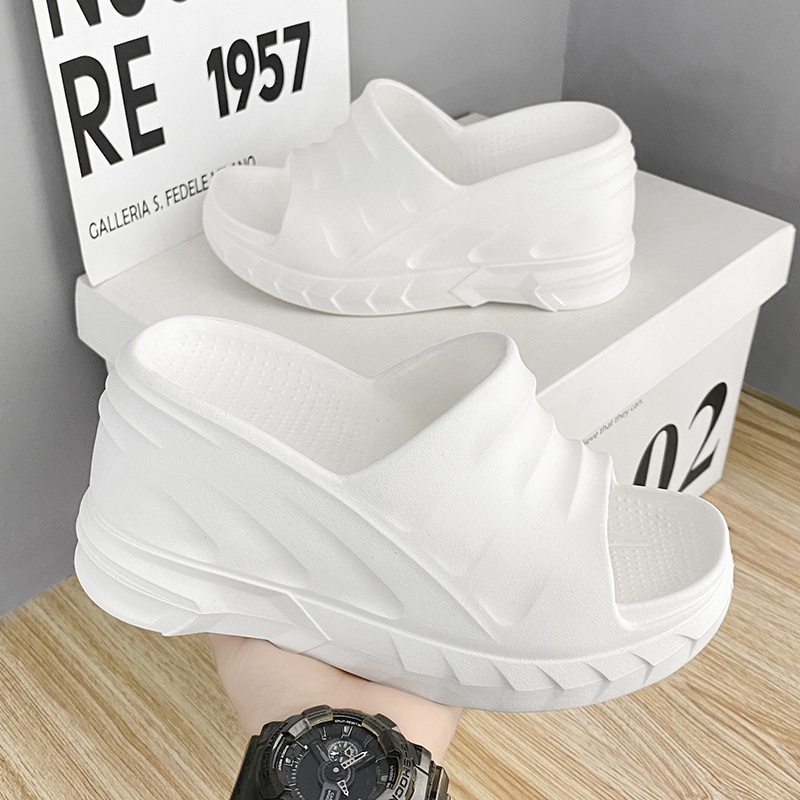 Mới Giày Cao Su 8cm Hở Ngón Size 34-41