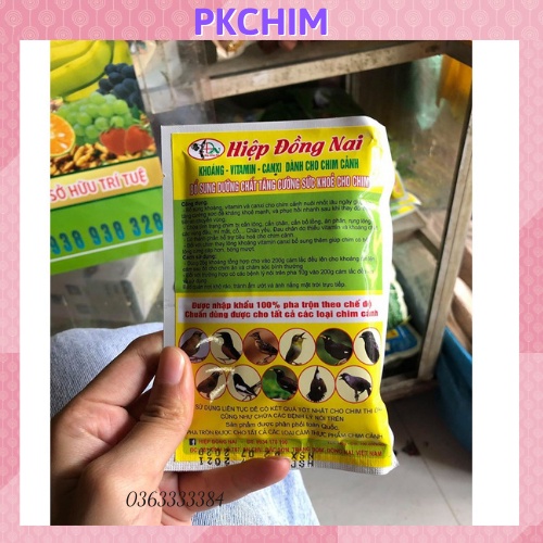 Cám chim Hiệp Đồng Nai Khoáng cám chim thức ăn cho chim Pkchim phụ kiện lồng chim