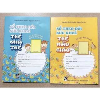 Sách - combo 2 cuốn sổ theo dõi sức khỏe
