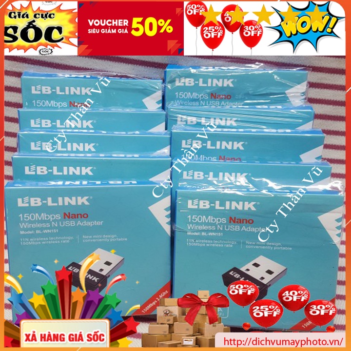 USB Thu Wifi LB Link NANO WN151 hàng nhập khẩu chất lượng tốt INECO