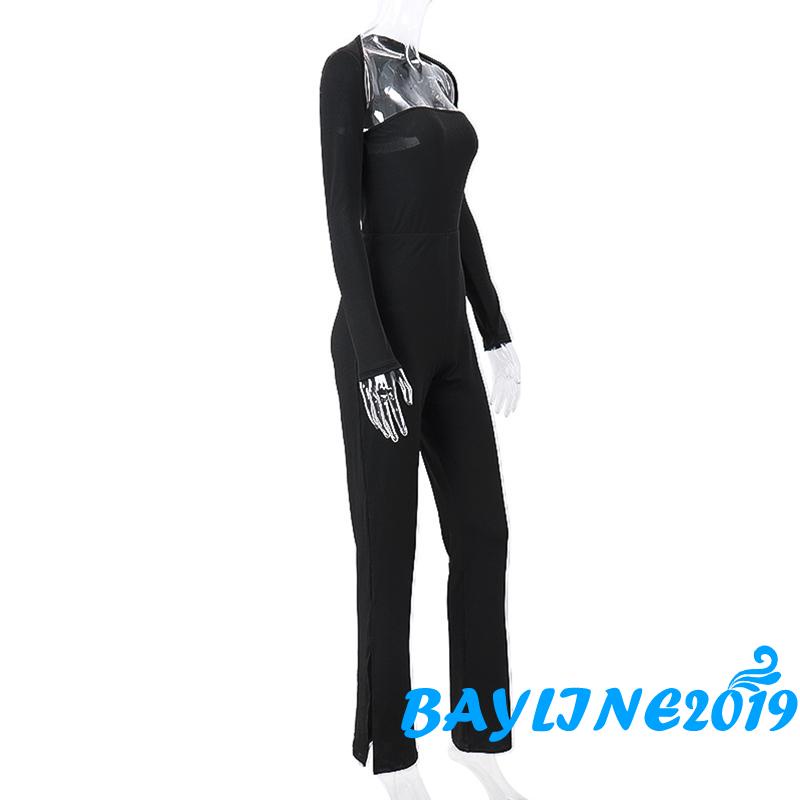 Set Áo Lửng Không Tay + Quần Dài Xẻ Tà Thời Trang Nữ