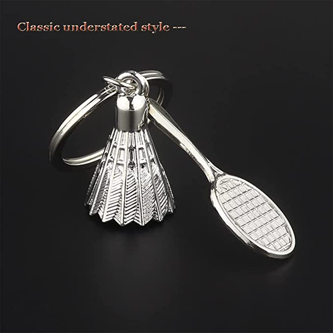 1 Móc Khóa Kim Loại Hình Quả Cầu Lông