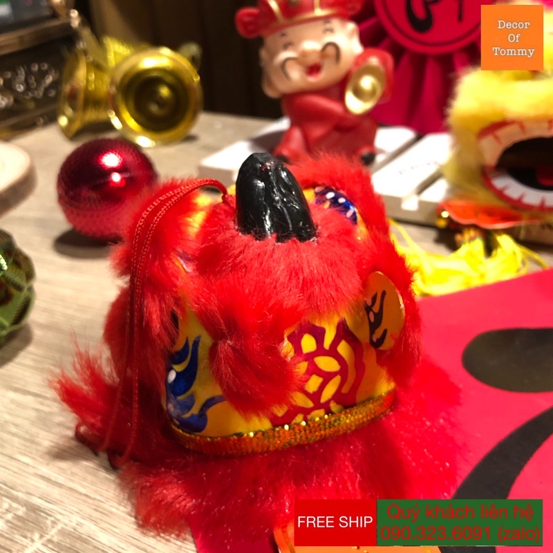 Đầu Lân trang trí Tết mang may mắn tài lộc cho năm mới