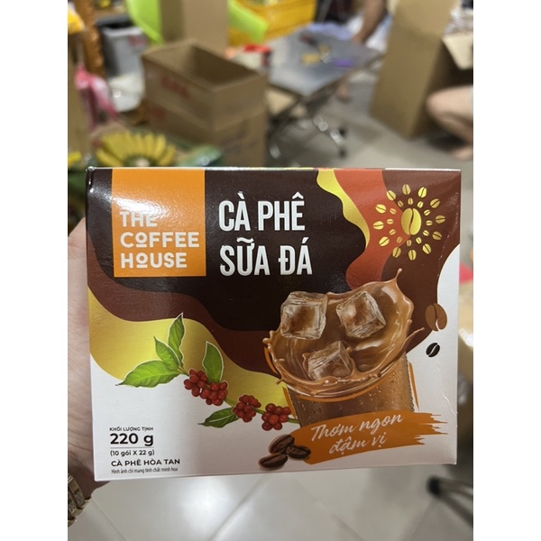 DATE MỚI HỘP 10 Cà Phê Sữa Đậm Vị Việt The Coffee House Hòa Tan 3in1 - 288g