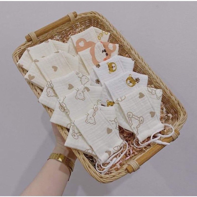 Khẩu trang xô Muslin cho bé