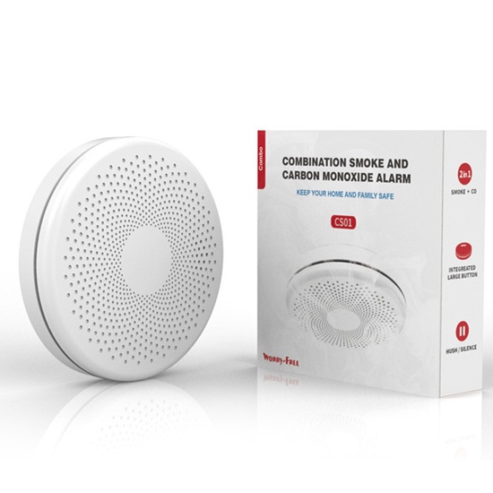Thiết bị báo cháy, báo khói, báo khí CO Kết nối Wifi qua app Tuya/ Smartlife