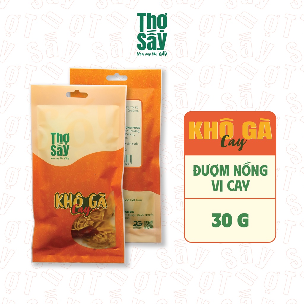 Khô Gà Cay Thợ Sấy - Túi 30g