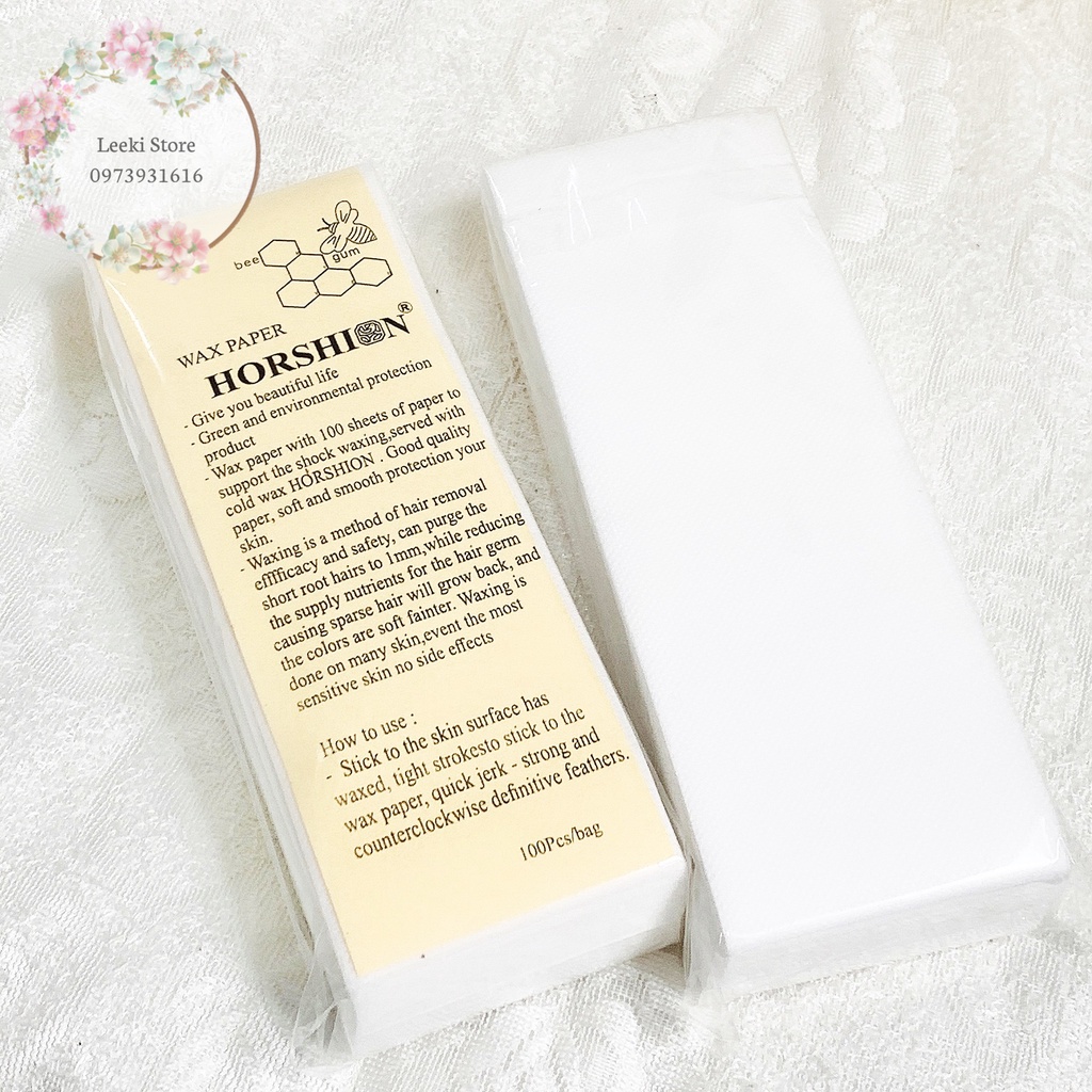 Giấy Wax lông Horshion 100 miếng