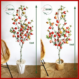 Cây giả, cây lựu giả cao cấp1m3,1m4 , 80cm