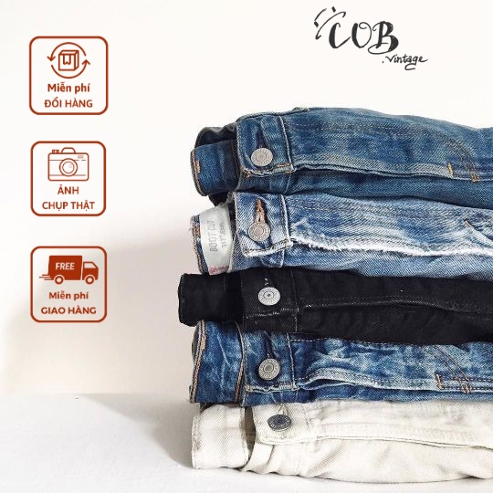Quần Jean basic - secondhand  -  - casual, vintage, streetwear