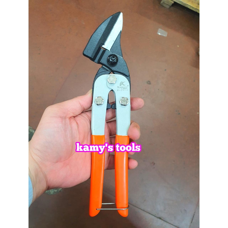Kéo cắt tôn thạch cao mỏ xéo 10 inch 270mm Kapusi