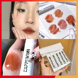 Son bóng Cappuvini, son nội địa dưỡng ẩm môi vỏ trắng tiện lợi chứa vitamin lên màu đẹp Datgon