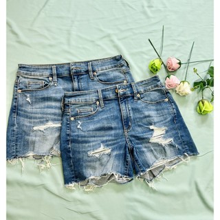 Quần short jean xuất khẩu, co giãn lưng cao