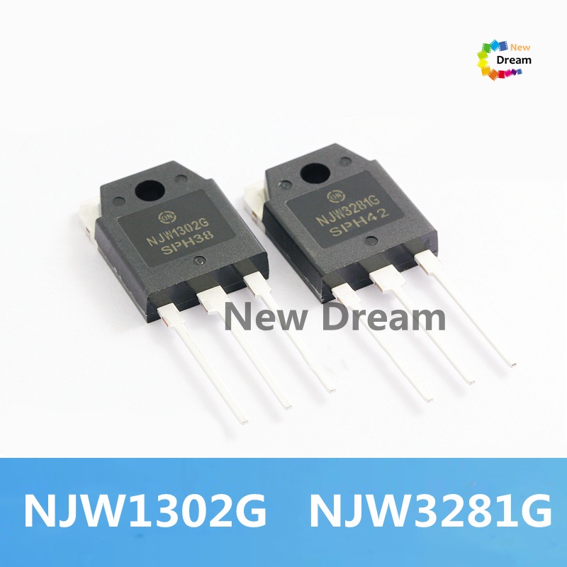 2 Chiếc 1 Cặp (1 Cái NJW1302G + 1 Cái NJW3281G) TO-3P NJW1302 NJW3281 1302G 3281G TO3P 15A 250V 150W
